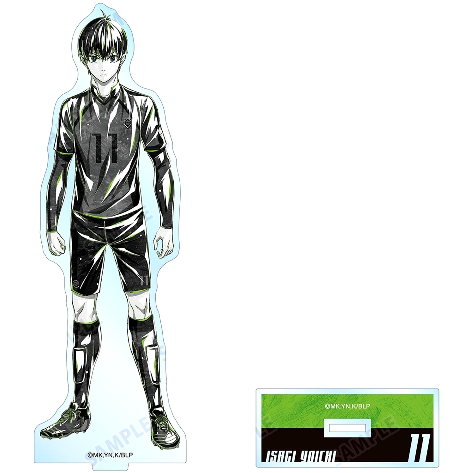 Yoichi Isagi Ani-Art BLACK LABEL BIG Acrylic Stand Blue Lock [USED]