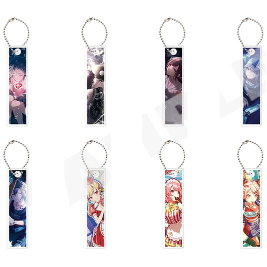 Hatsune Miku: Colorful Stage! Kanade Yoisaki & Others All 8 Types Set Acrylic Stick Keychain Collection Vol.7 A Keychains [USED]