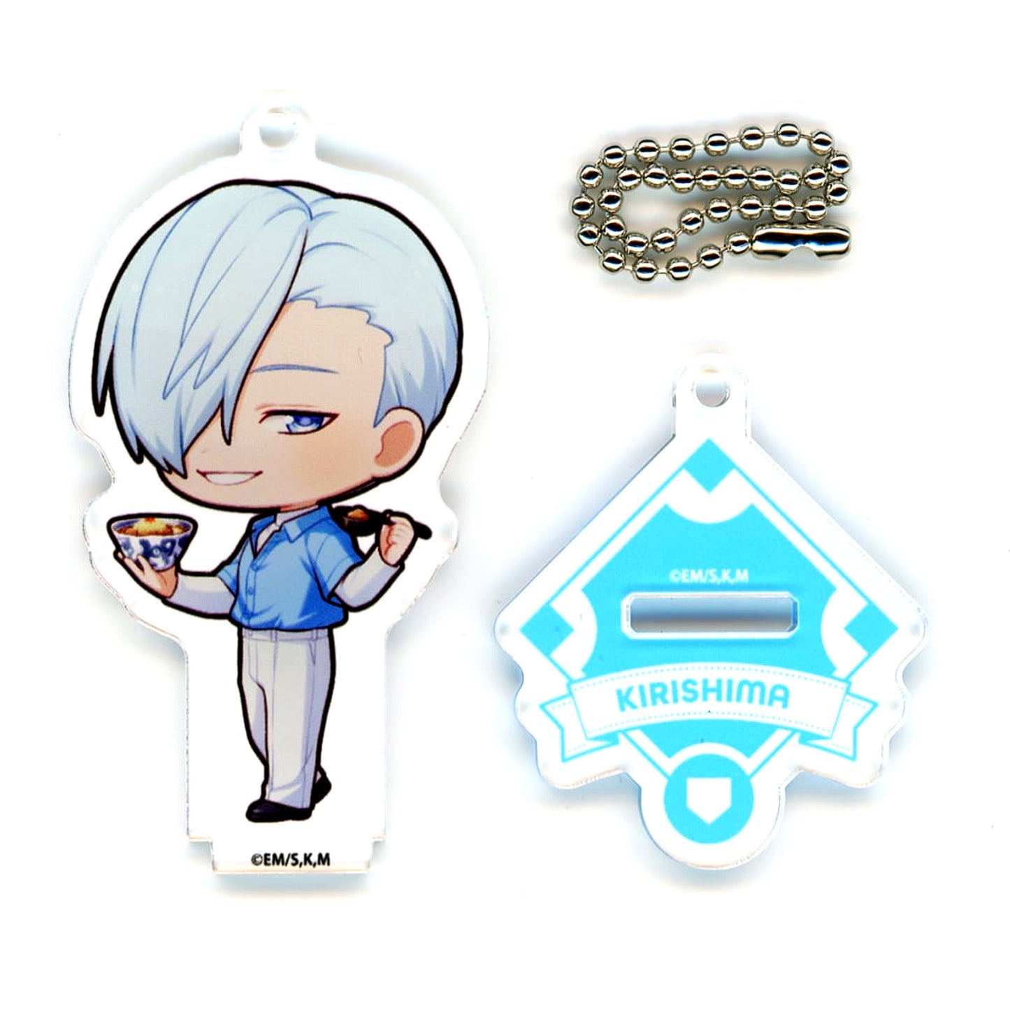 Oblivion Battery Akito Kirishima Trading Mini Character Acrylic Stand Charm Nikuju Gyoza Dandadan Collaboration [USED]