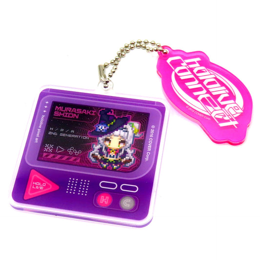 Murasaki Shion Hololive Pixel Art Acrylic Keychain Virtual YouTuber Hololive Connect POP UP SHOP in TOWER RECORDS [USED]