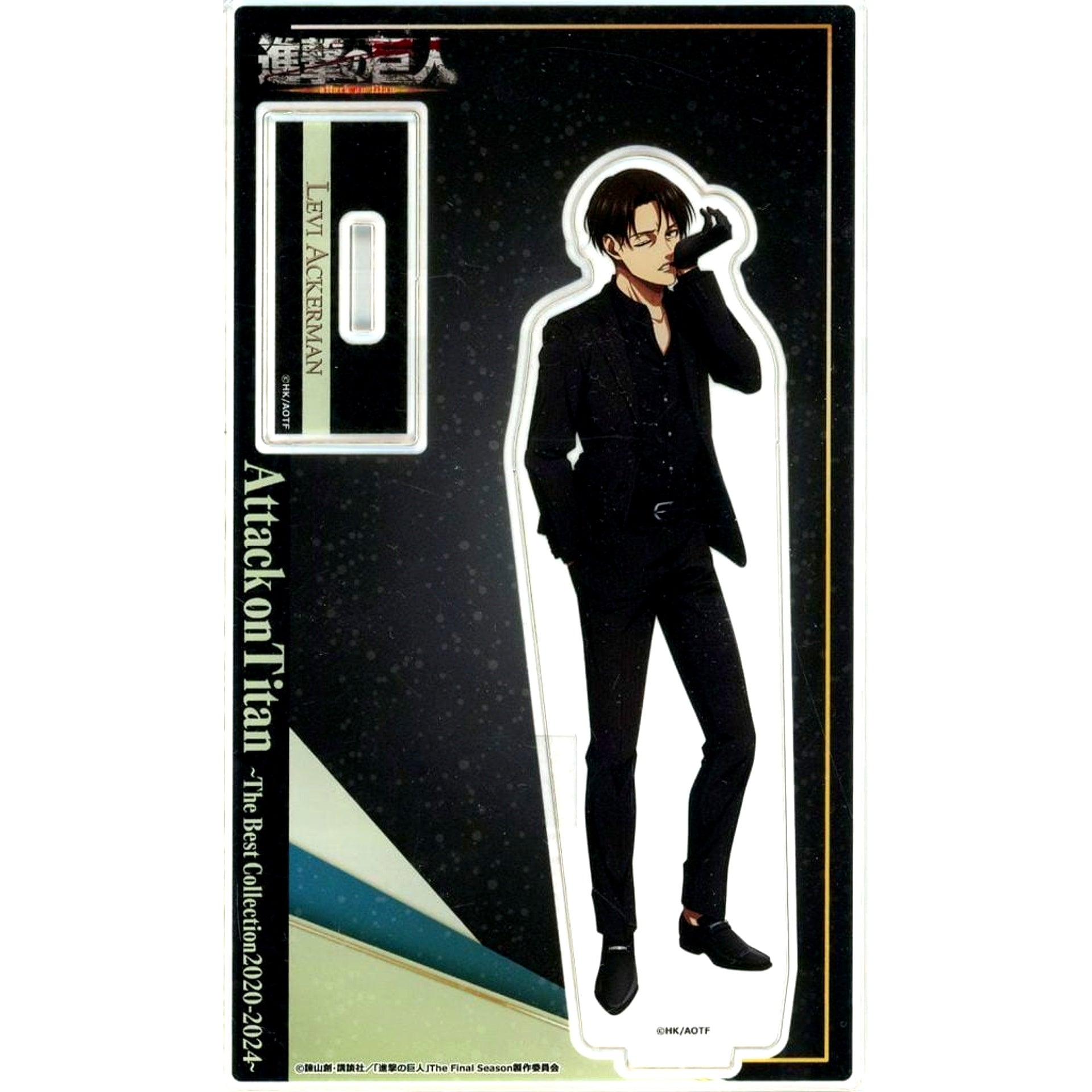 Levi Ackerman Attack on Titan The Final Season Conclusion Black Karaoke no Tetsujin Acrylic Stand [USED]