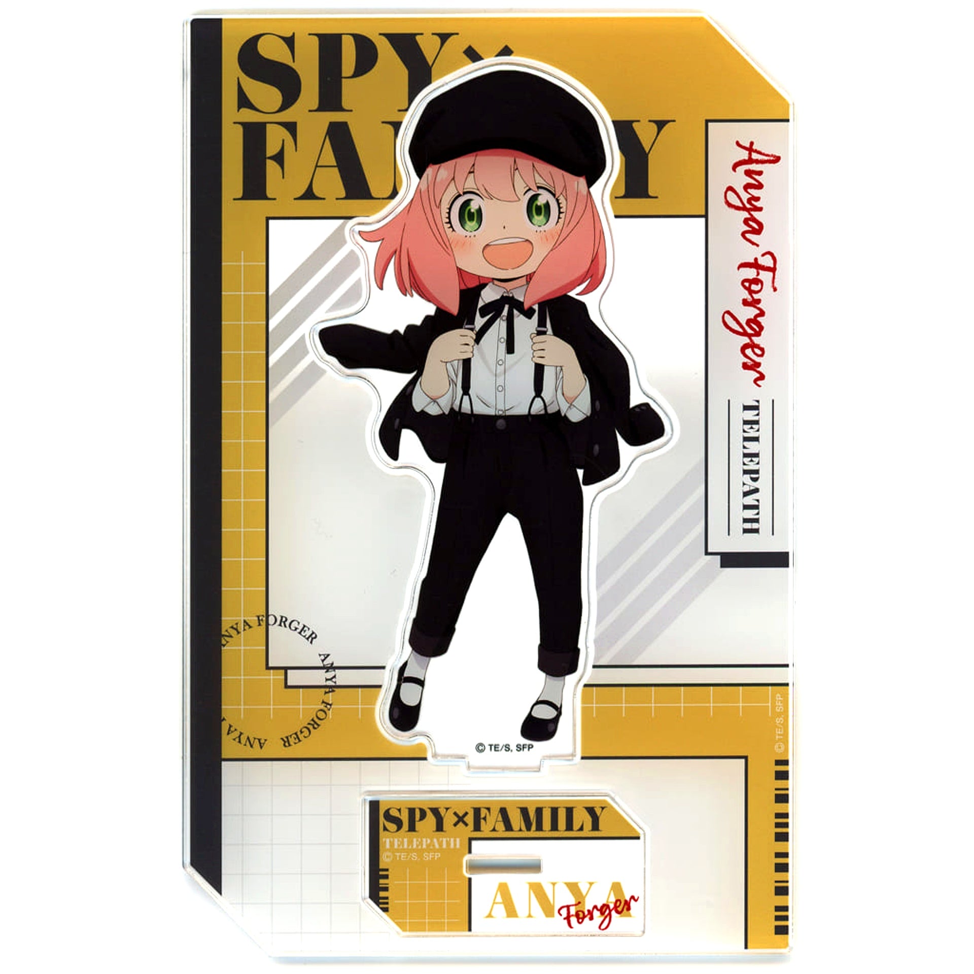 Anya Forger SPY x FAMILY Original Illustration Acrylic Stand Black Ver. [USED]