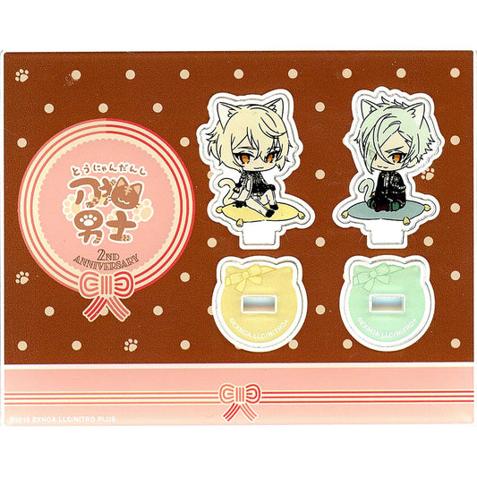 Higekiri, Hizamaru Touken Ranbu ONLINE Touneko Danshi 2nd Anniversary Acrylic Character Stand Set [USED]