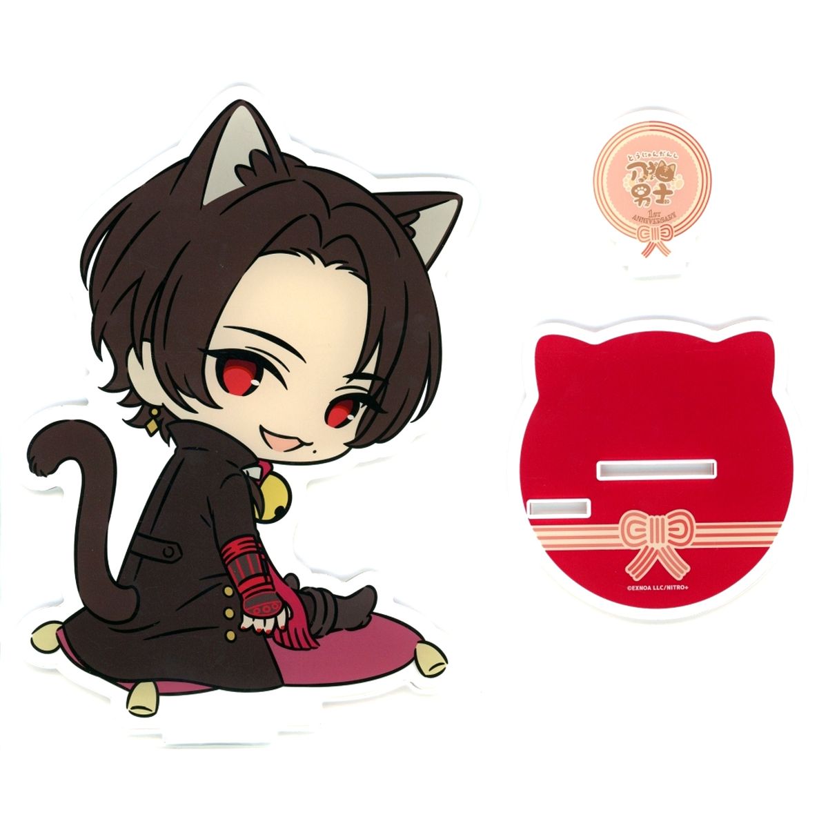 Kashuu Kiyomitsu Touken Ranbu ONLINE Touneko Danshi 1st Anniversary Big Acrylic Stand [USED]