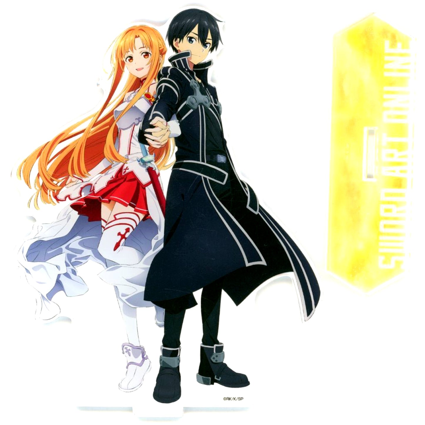 Kirito Asuna Sword Art Online Game Clear Commemorative Goods Big Acrylic Stand [USED]