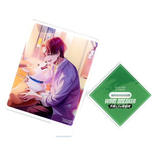 Hayato Suo With Dog Visual Acrylic Stand WIND BREAKER Heroic Tales of Delinquents AnimeJapan 2025 Goods [USED]