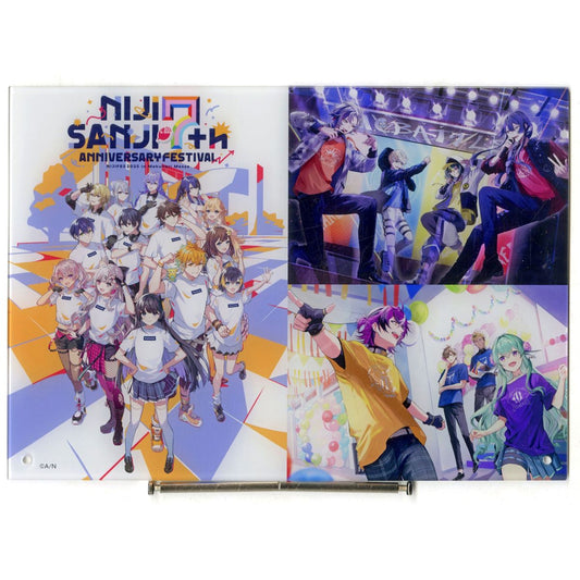 Virtual YouTuber Nijisanji Unbeatable Battle & Let's have fun! Visual Acrylic Item NIJISANJI Fes 2025 NIJISANJI FAN CLUB Exclusive Guaranteed Win Lottery Prize A [USED]