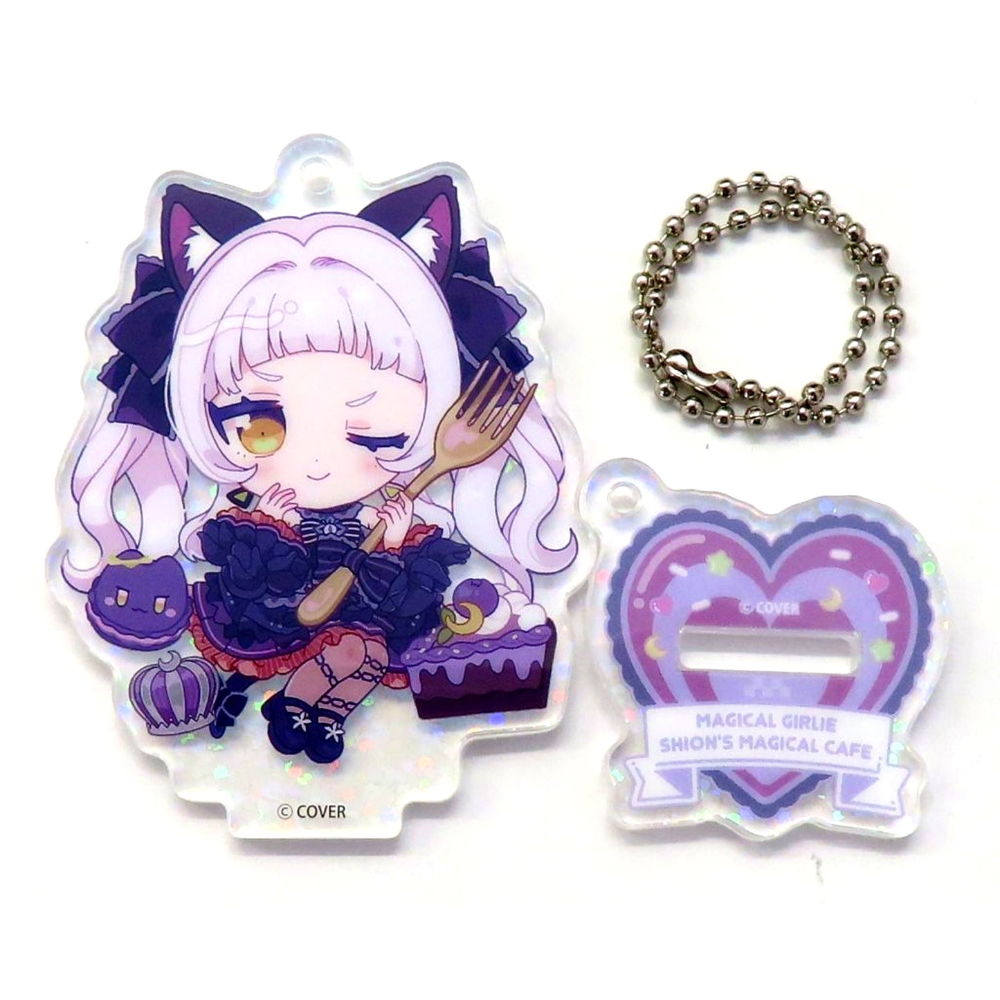 Murasaki Shion Gothic Lolita Outfit Random Acrylic Stand Virtual YouTuber Hololive Murasaki Shion Majokko Shion no Magical cafe [USED]