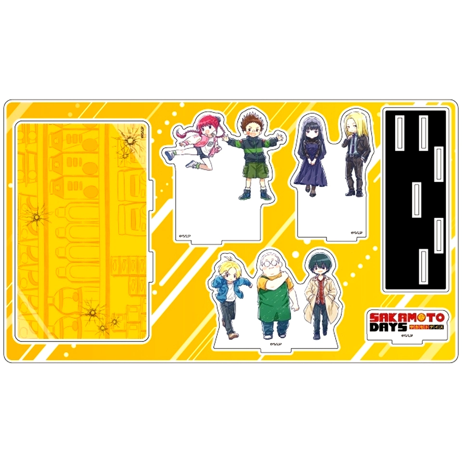 Group Design 02. Sakamoto Days GraffArt Illustration Premium Acrylic Diorama Plate Everyday Ver. [USED]