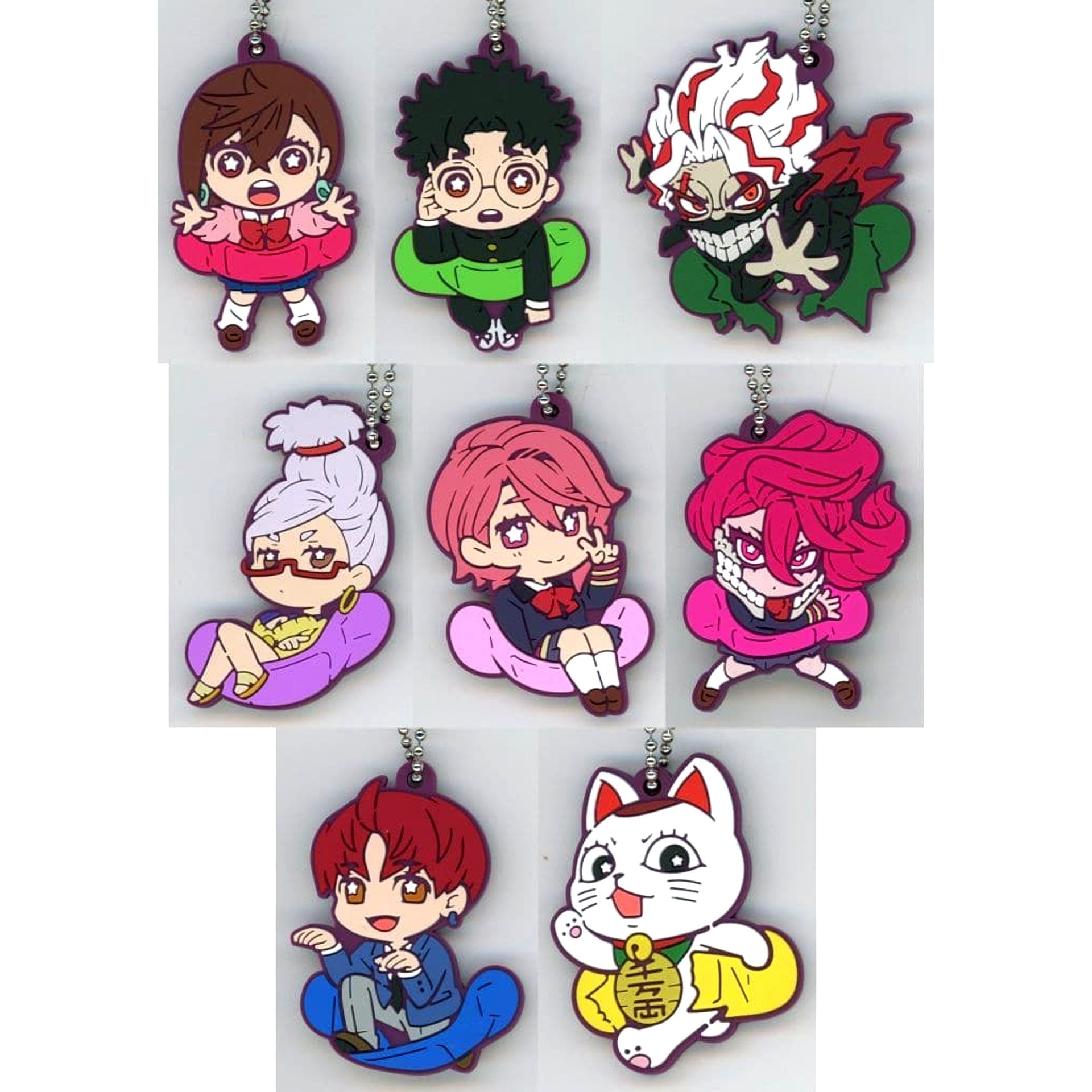 Dandadan Charabanchokou Rubber Mascot Complete Set of 8 [USED]
