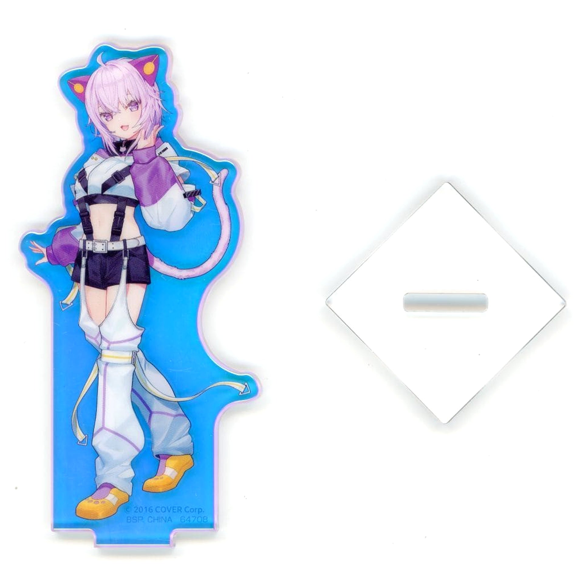 VTuber Hololive Nekomata Okayu Facing Left Ichiban Kuji Cyberpunk Style Aurora Acrylic Stand Acrylic Stand Prize Acrylic Stands [USED]
