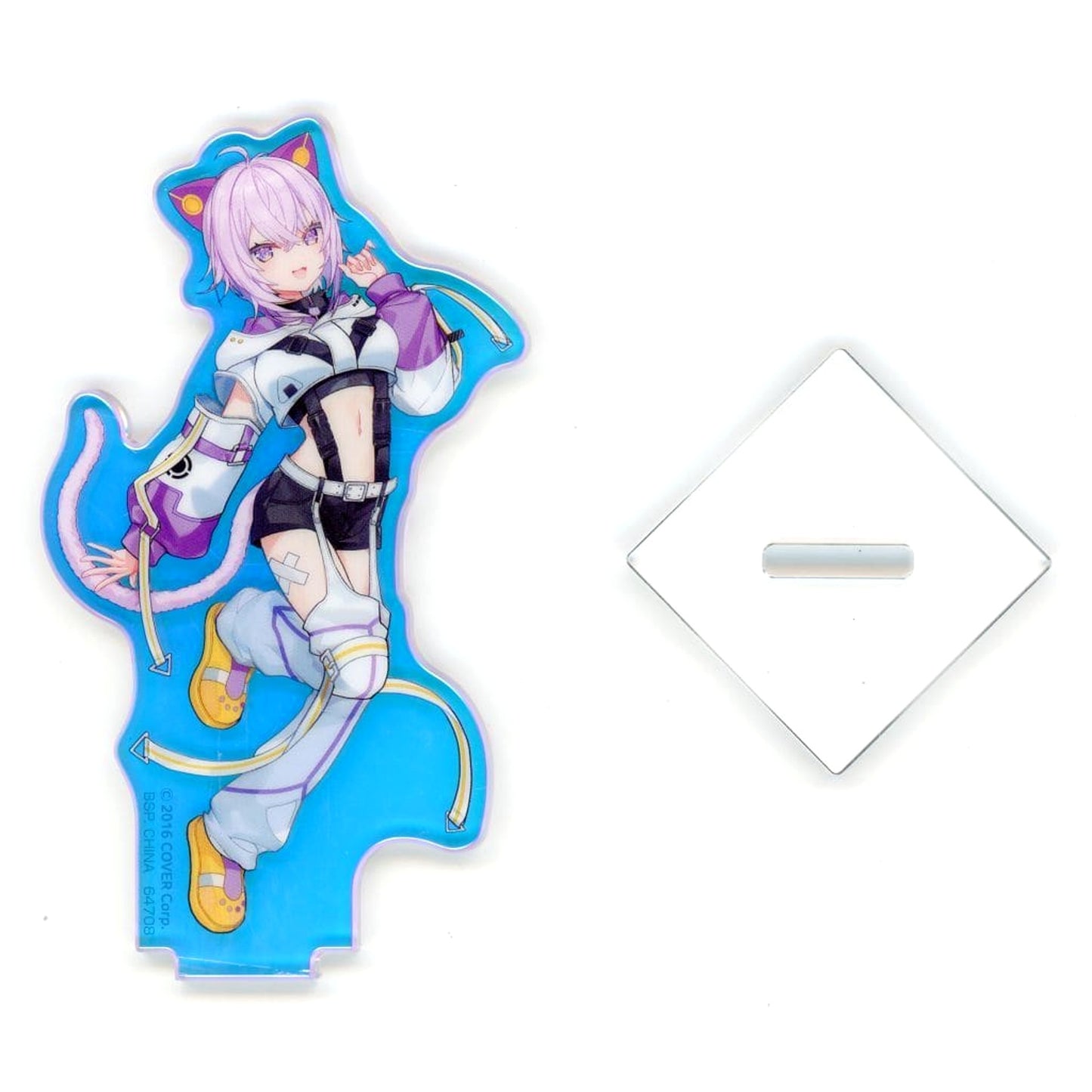 VTuber Hololive Nekomata Okayu Facing Right Ichiban Kuji Cyberpunk Style Aurora Acrylic Stand Acrylic Stand Prize Acrylic Stands [USED]