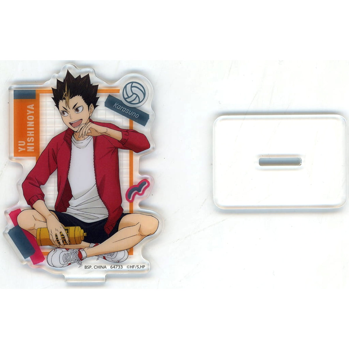 Haikyu!! Movie: Battle of the Garbage Dump Yu Nishinoya Ichiban Kuji 2 Acrylic Stand Prize E Acrylic Stands [USED]