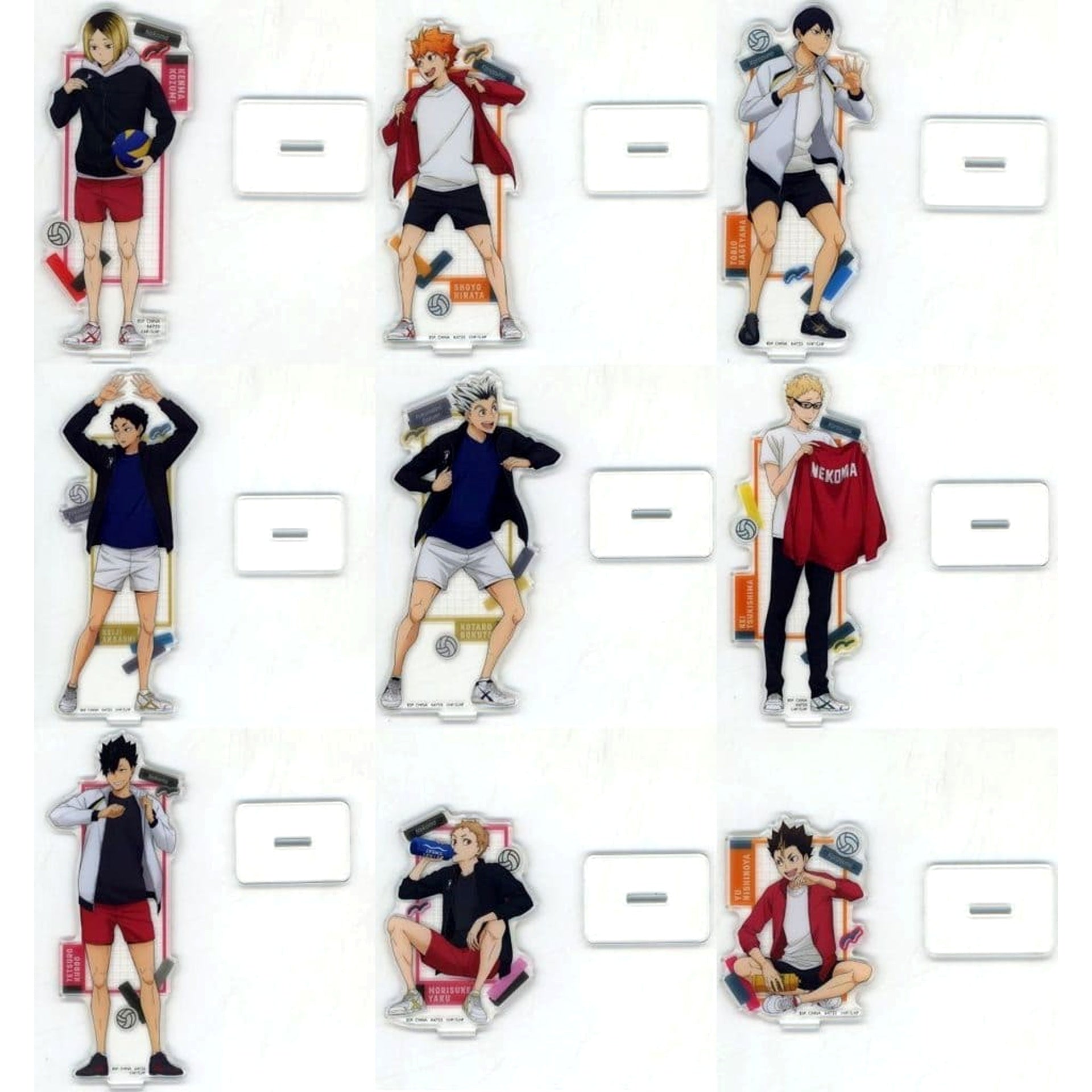Haikyu!! Movie: Battle of the Garbage Dump Kenma Kozume & Others All 9 Types Set Ichiban Kuji Acrylic Stand 2 Prize E Acrylic Stands [USED]