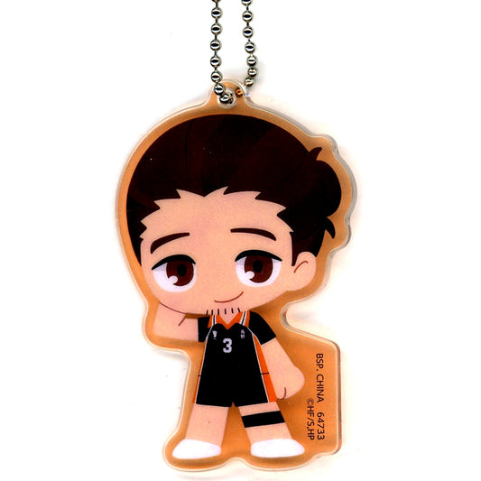 Haikyu!! Movie: Battle of the Garbage Dump Azumane Asahi Ichiban Kuji 2 Karasuno Acrylic Charm Prize G [USED]