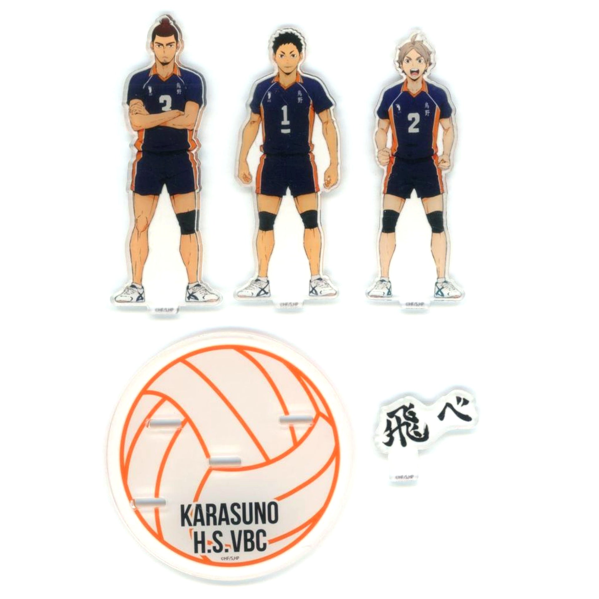 Sawamura & Sugawara & Azumane Acrylic Stand Haikyu!! x Avail [USED]