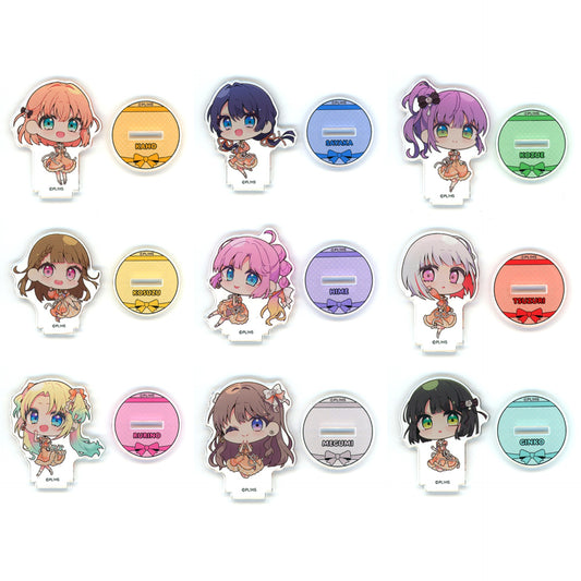 Set of 9 Trading Acrylic Stand Love Live! Hasunosora Girls High School Idol Club POP UP STORE in LOFT [USED]