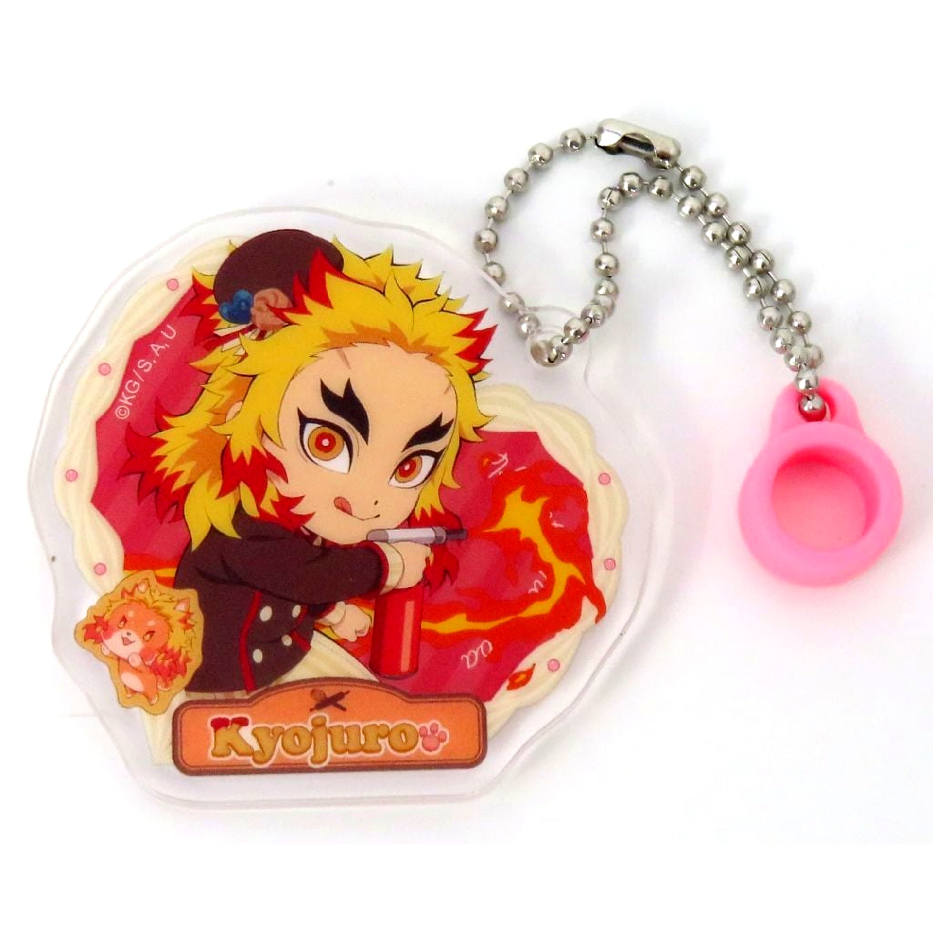 Kyojuro Rengoku Demon Slayer Kimetsu no Yaiba ufotable Cafe Valentine White Day 2025 2nd Term Random Straw Charm [USED]