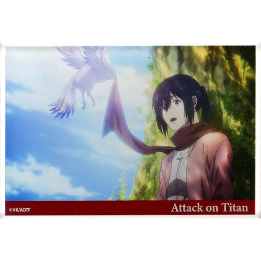 Mikasa Ackerman Bird Ver. Mini Acrylic Block Attack on Titan POP UP SHOP in AEON MALL Fukuoka [USED]