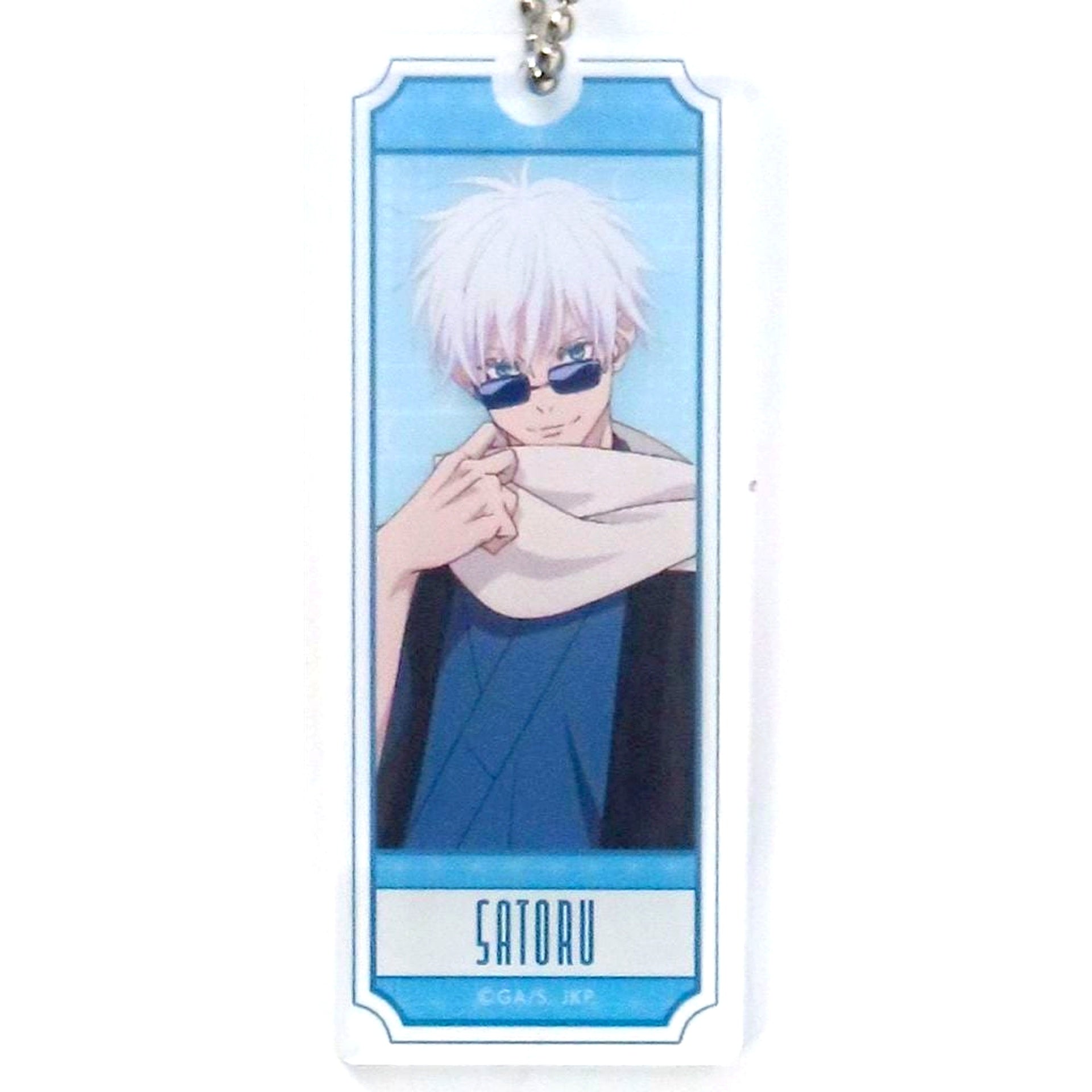 Satoru Gojo Jujutsu Kaisen Marukuji Wasou Style Acrylic Keychain Chukichi-8 [USED]