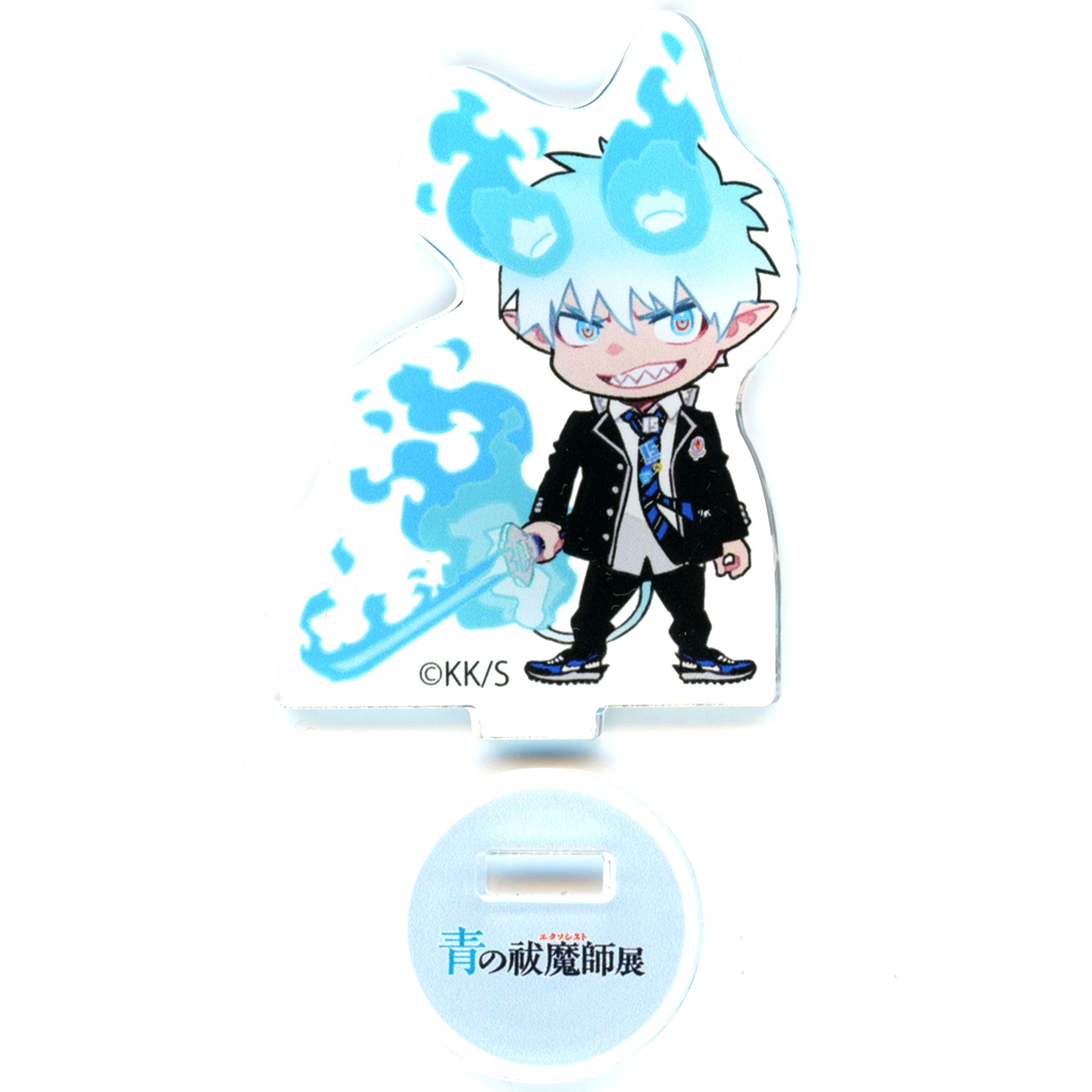 Rin Okumura White Hair Blue Exorcist Exhibition Acrylic Mini Figure Ex. Vol.1 [USED]