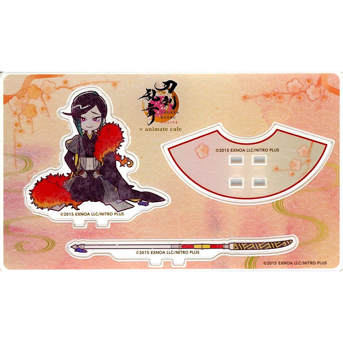 Shizukagata Naginata Kneeling Mini Acrylic Stand Touken Ranbu ONLINE 10th Anniversary Part 2 x animatecafe [USED]