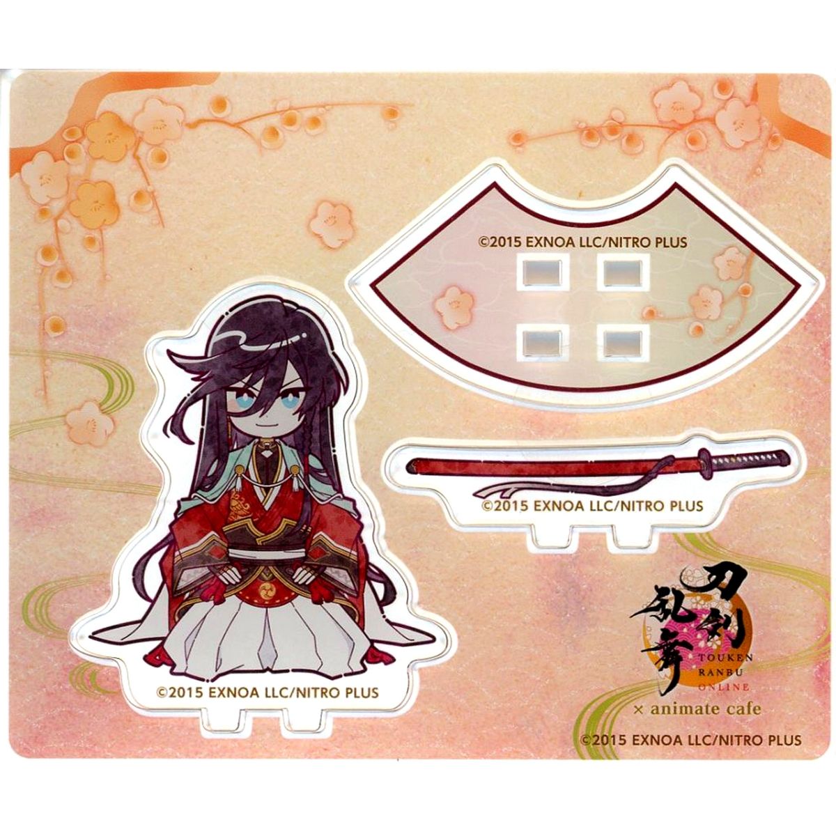 Izuminokami Kanesada Touken Ranbu ONLINE x animatecafe Kneeling Mini Acrylic Stand 10th Anniversary 2nd Wave [USED]