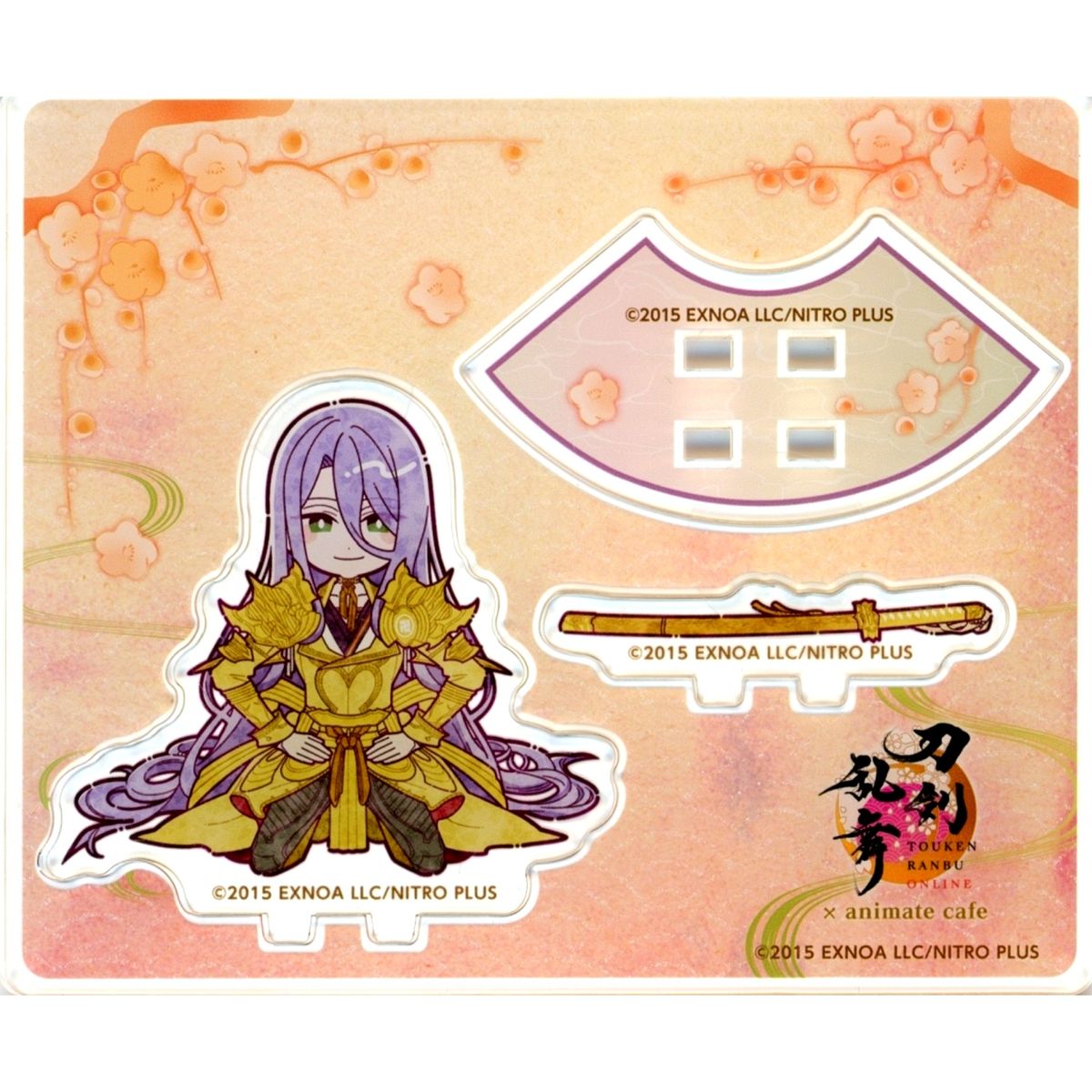 Hachisuka Kotetsu Kneeling Mini Acrylic Stand Touken Ranbu ONLINE 10th Anniversary Part 2 x animatecafe [USED]