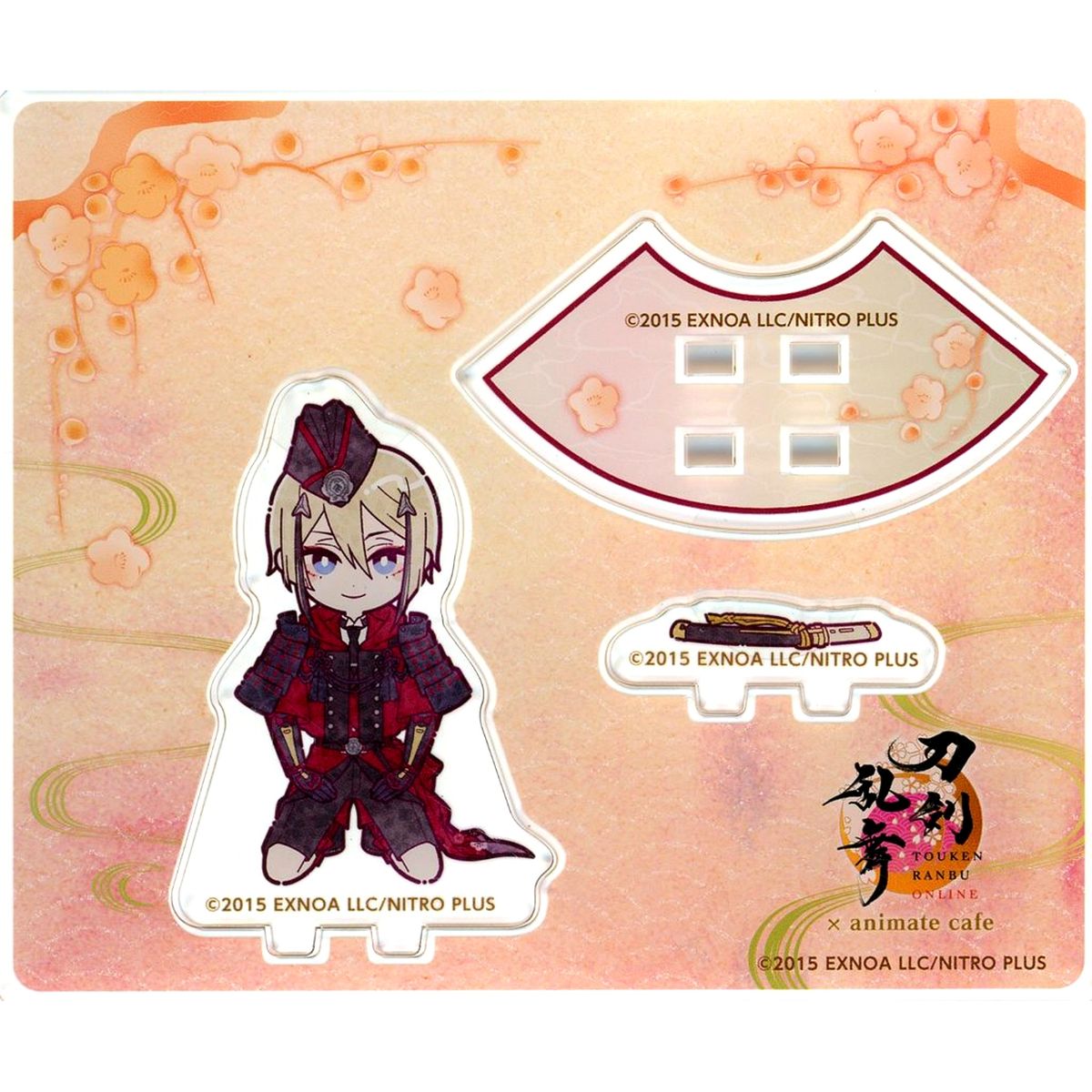 Hyuuga Masamune Kneeling Mini Acrylic Stand Touken Ranbu ONLINE 10th Anniversary Part 2 x animatecafe [USED]