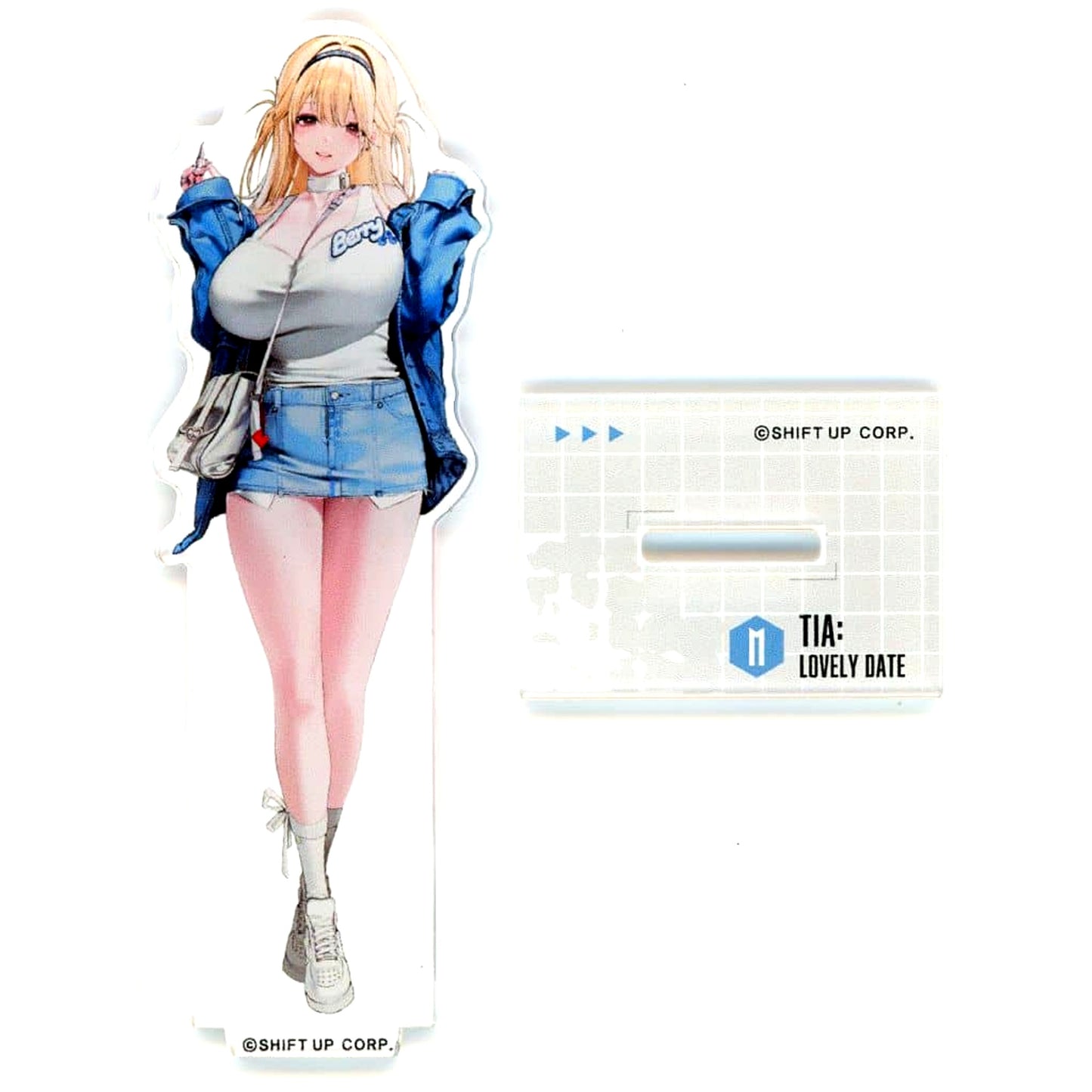 Tia GODDESS OF VICTORY: NIKKE Lovely Date Acrylic Stand MEGA NIKKE STORE TOKYO Limited [USED]
