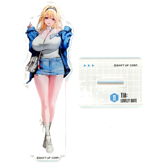 Tia GODDESS OF VICTORY: NIKKE Lovely Date Acrylic Stand MEGA NIKKE STORE TOKYO Limited [USED]
