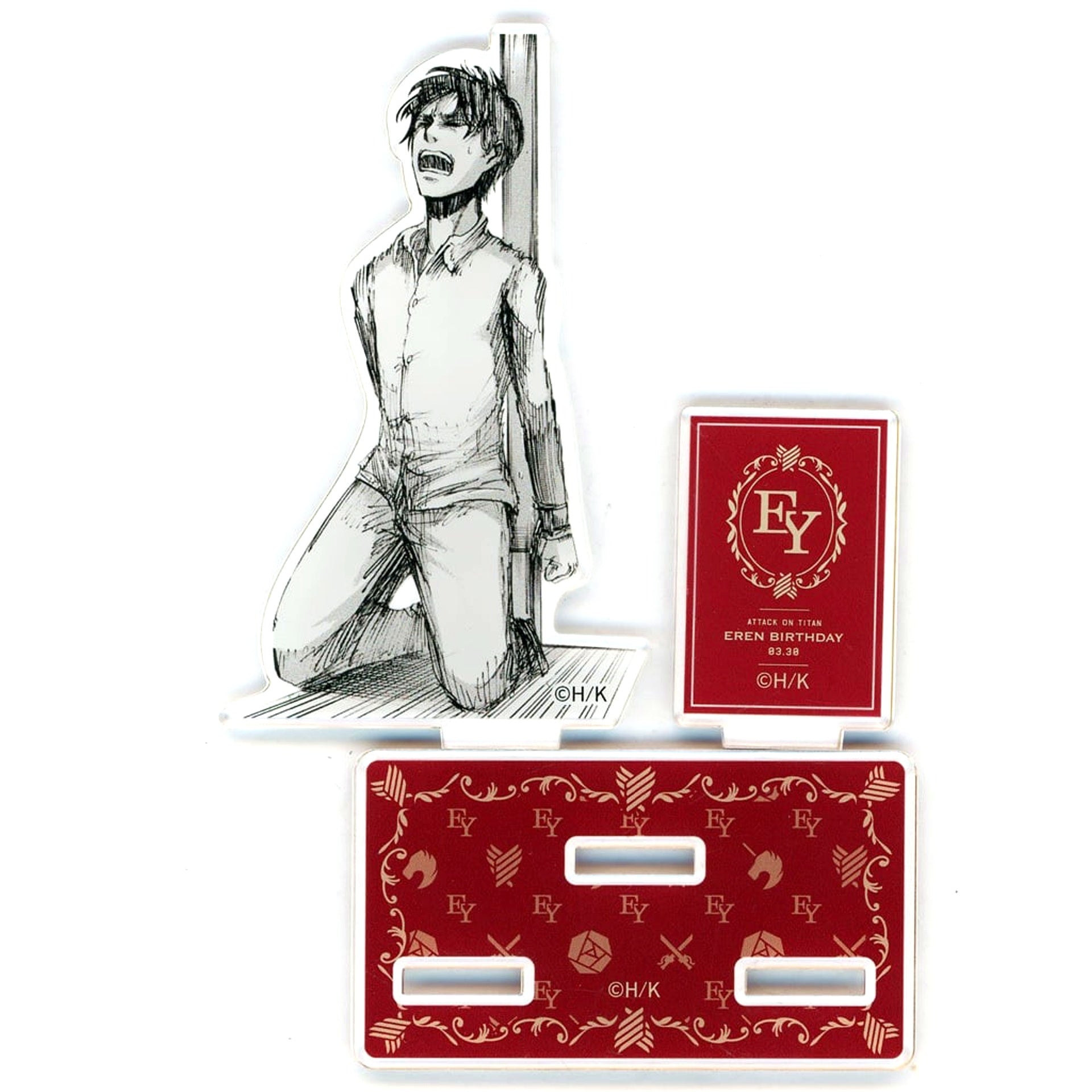 Eren Yeager Attack on Titan Invest Everything in Me A promise to EREN Birthday 2023 Trading Acrylic Stand [USED]