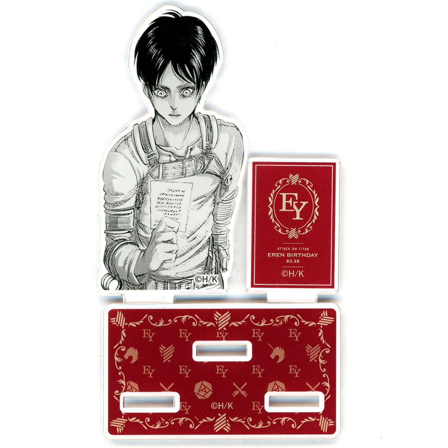 Eren Yeager (Letter) Attack on Titan A promise to EREN Eren Birthday 2023 Trading Acrylic Stand [USED]