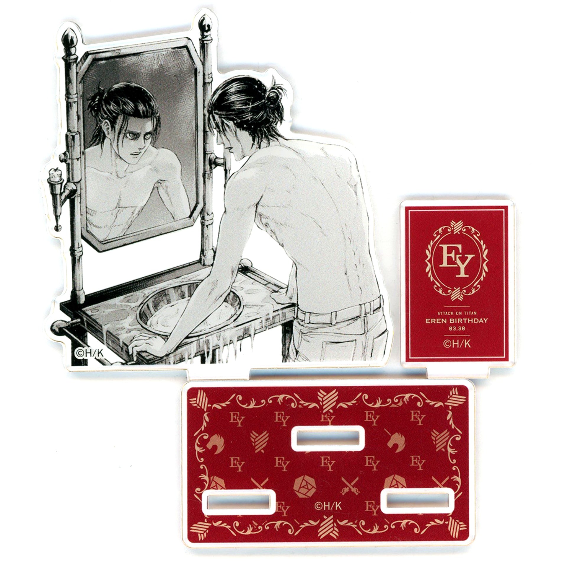 Eren Yeager Mirror Attack on Titan A promise to EREN Eren Birthday 2023 Trading Acrylic Stand [USED]