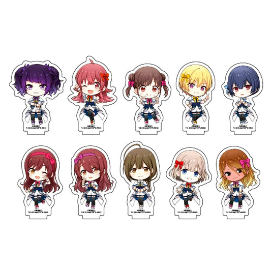 Set of 10 Travel Medley!!!!!! with The Idolmaster Series Produce Your Journey JR Central x The Idolmaster Shiny Colors Acrylic Petit Stand [USED]