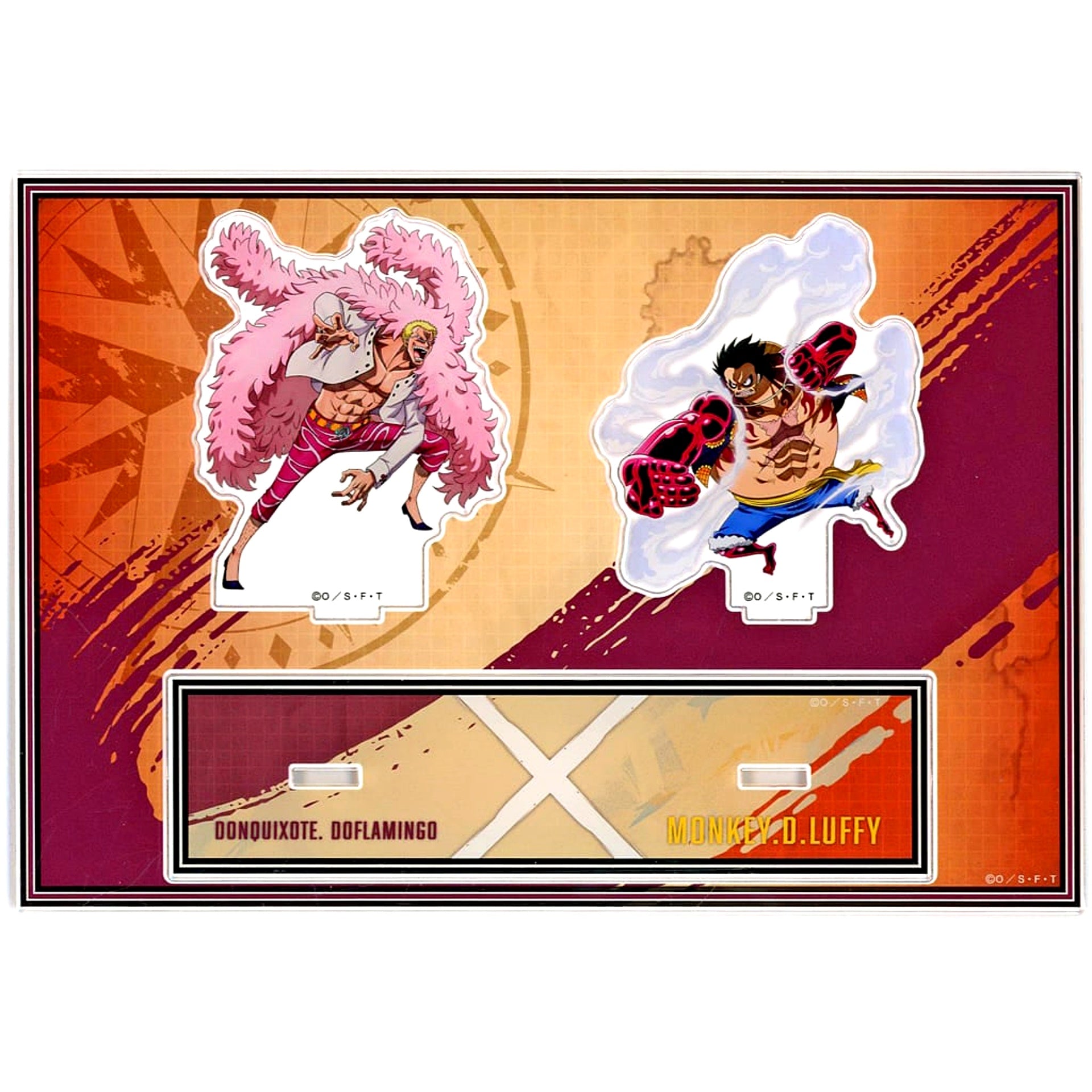 Monkey D. Luffy x Donquixote Doflamingo One Piece 2024 Rivals Diorama Acrylic Stand TV Anime 25th Anniversary Goods [USED]