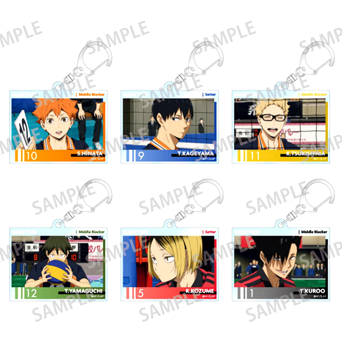 Haikyu!! Trading Acrylic Keychain Set of 6 [USED]