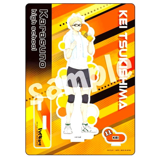 Kei Tsukishima TRAINING MENU Acrylic Stand Plate Haikyu!! [USED]