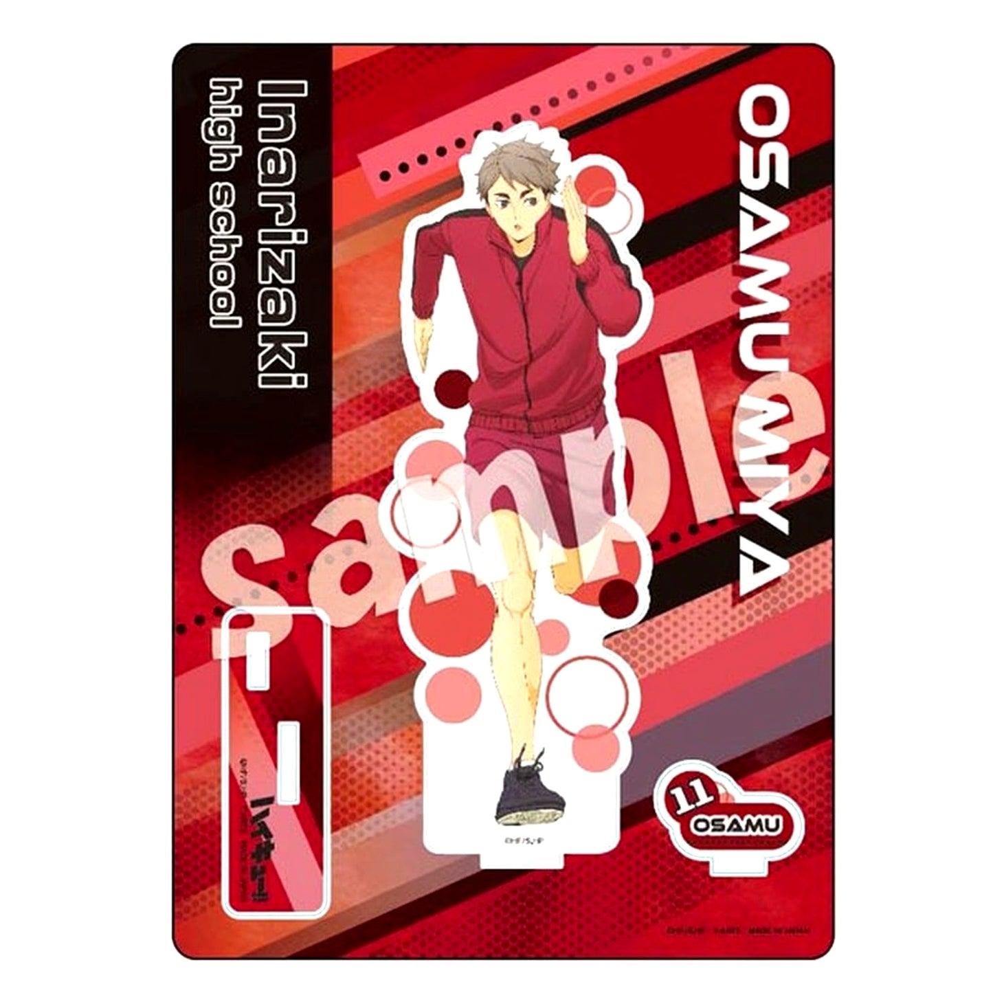Osamu Miya TRAINING MENU Acrylic Stand Plate Haikyu!! [USED]