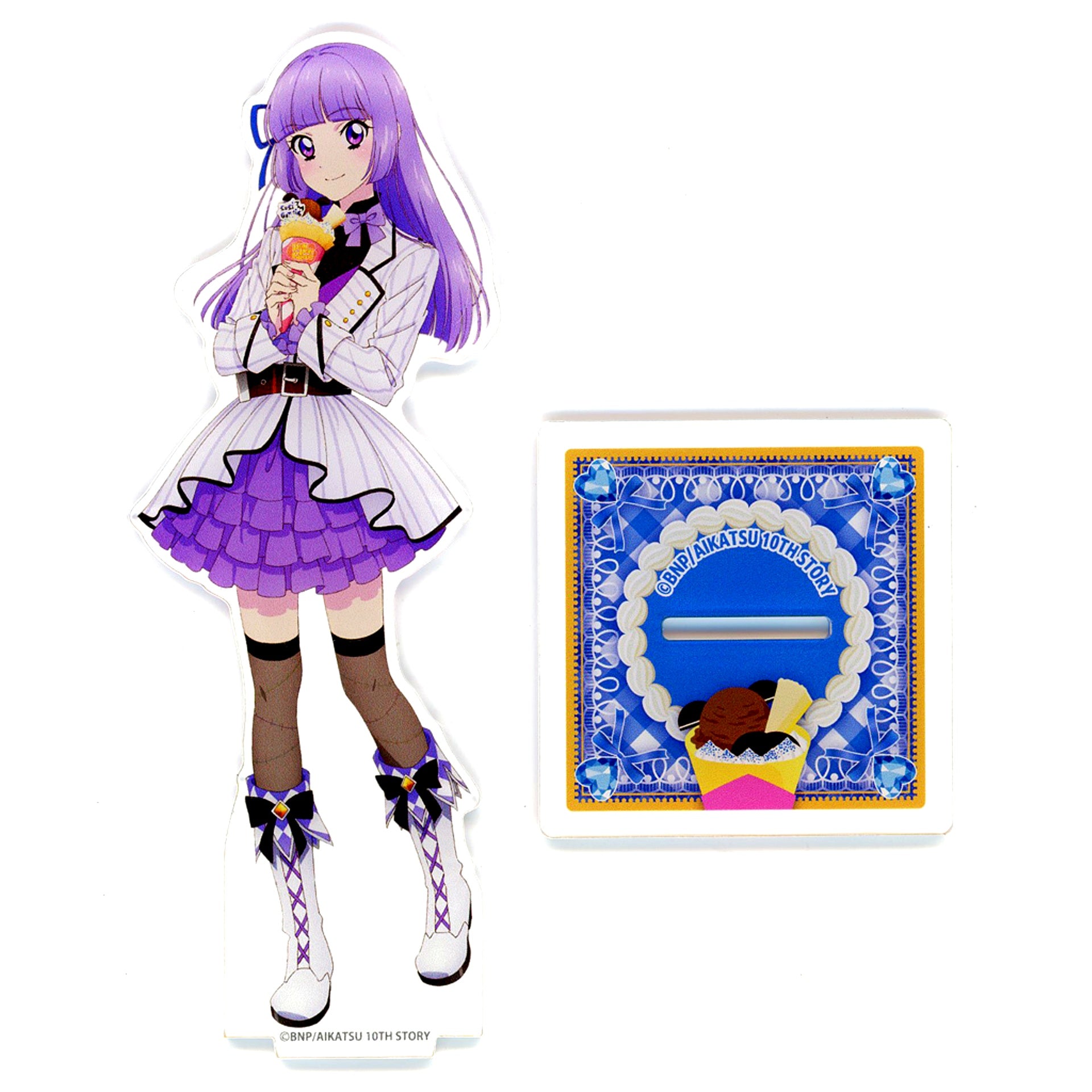 Sumire Hikami Illustration Acrylic Stand Aikatsu! Akari Generation x Marion Crepes [USED]
