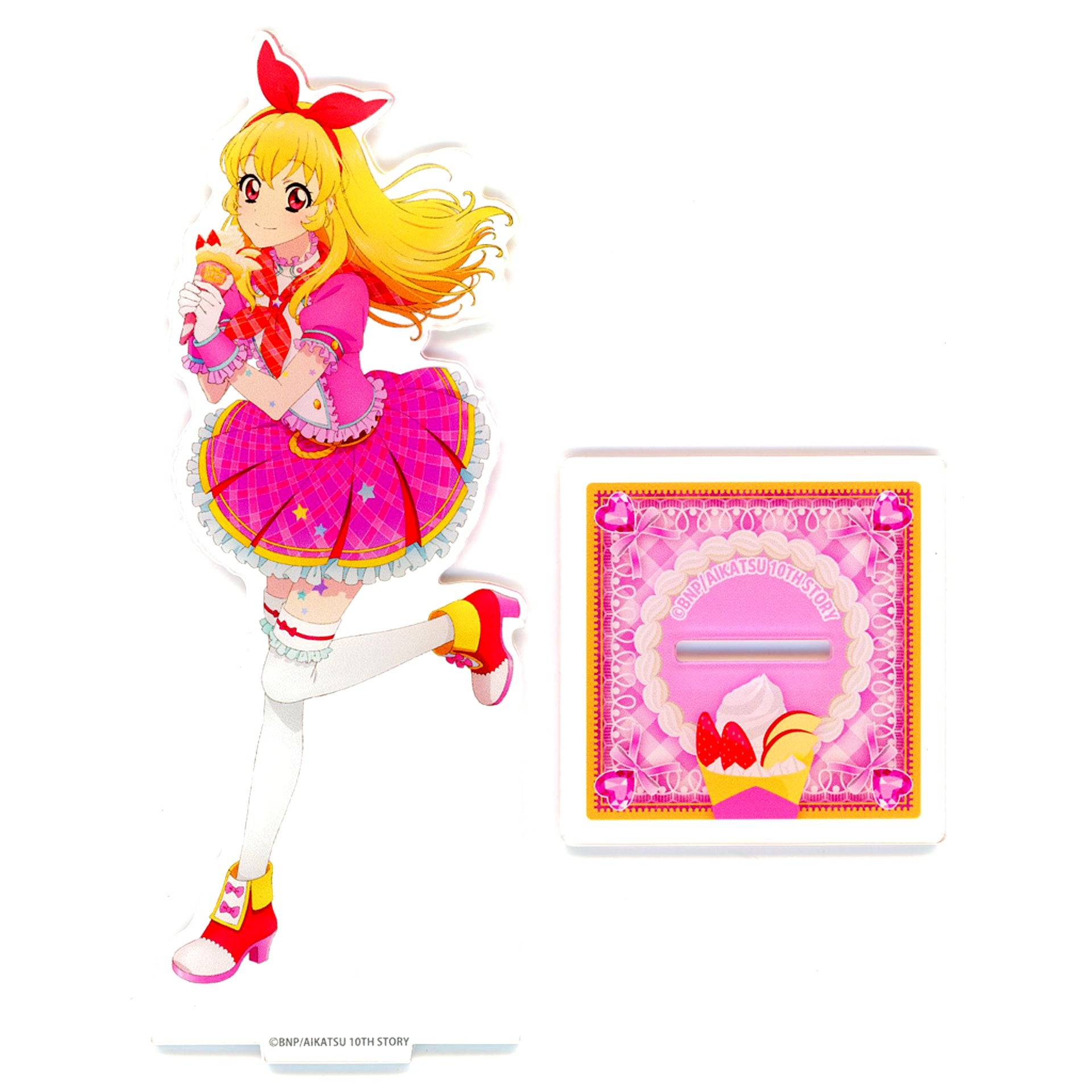 Ichigo Hoshimiya Illustration Acrylic Stand Aikatsu! Akari Generation x Marion Crepes [USED]