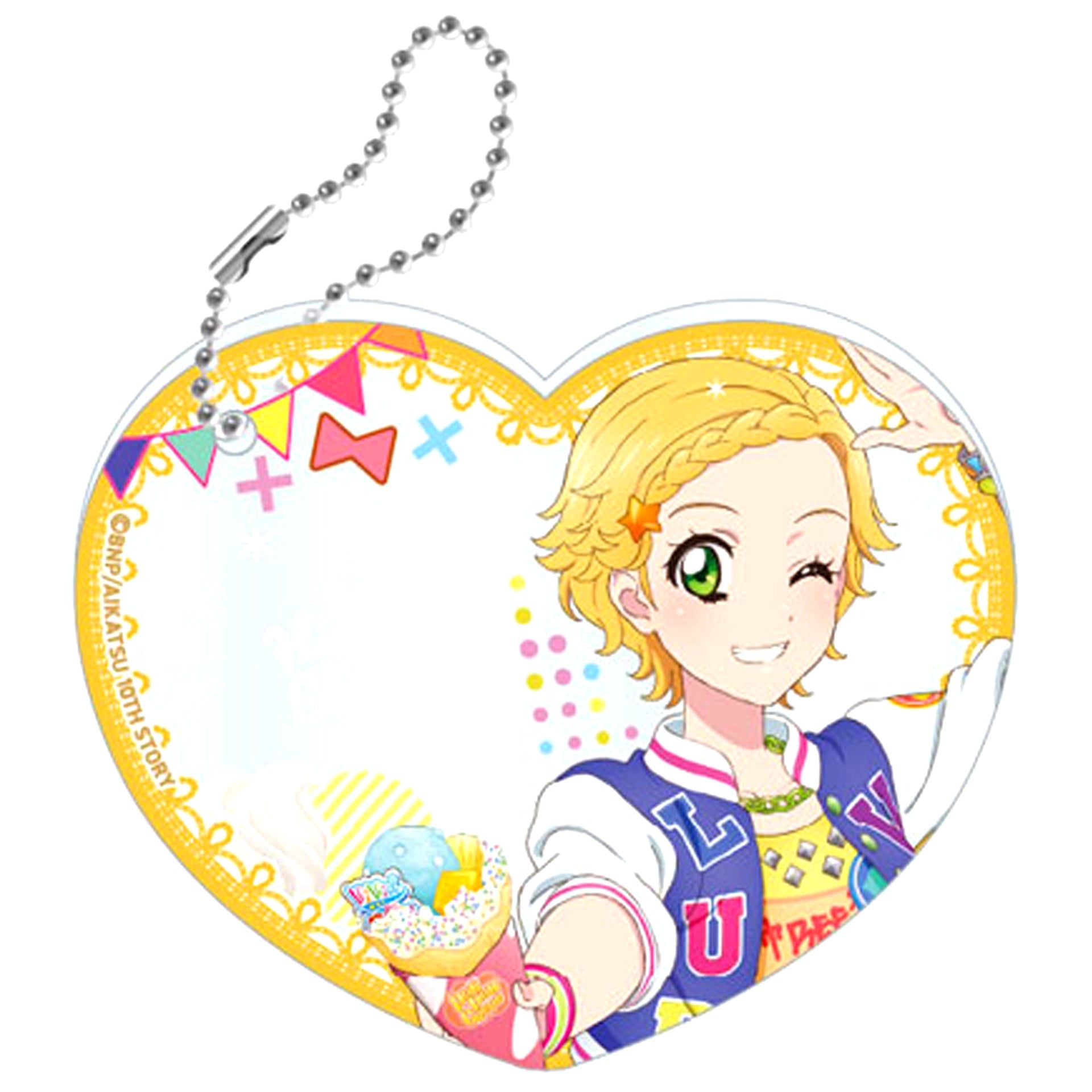 Hinaki Shinjo Aikatsu! Akari Generation x Marion Crepes Picrea Acrylic Keychain & Stand [USED]
