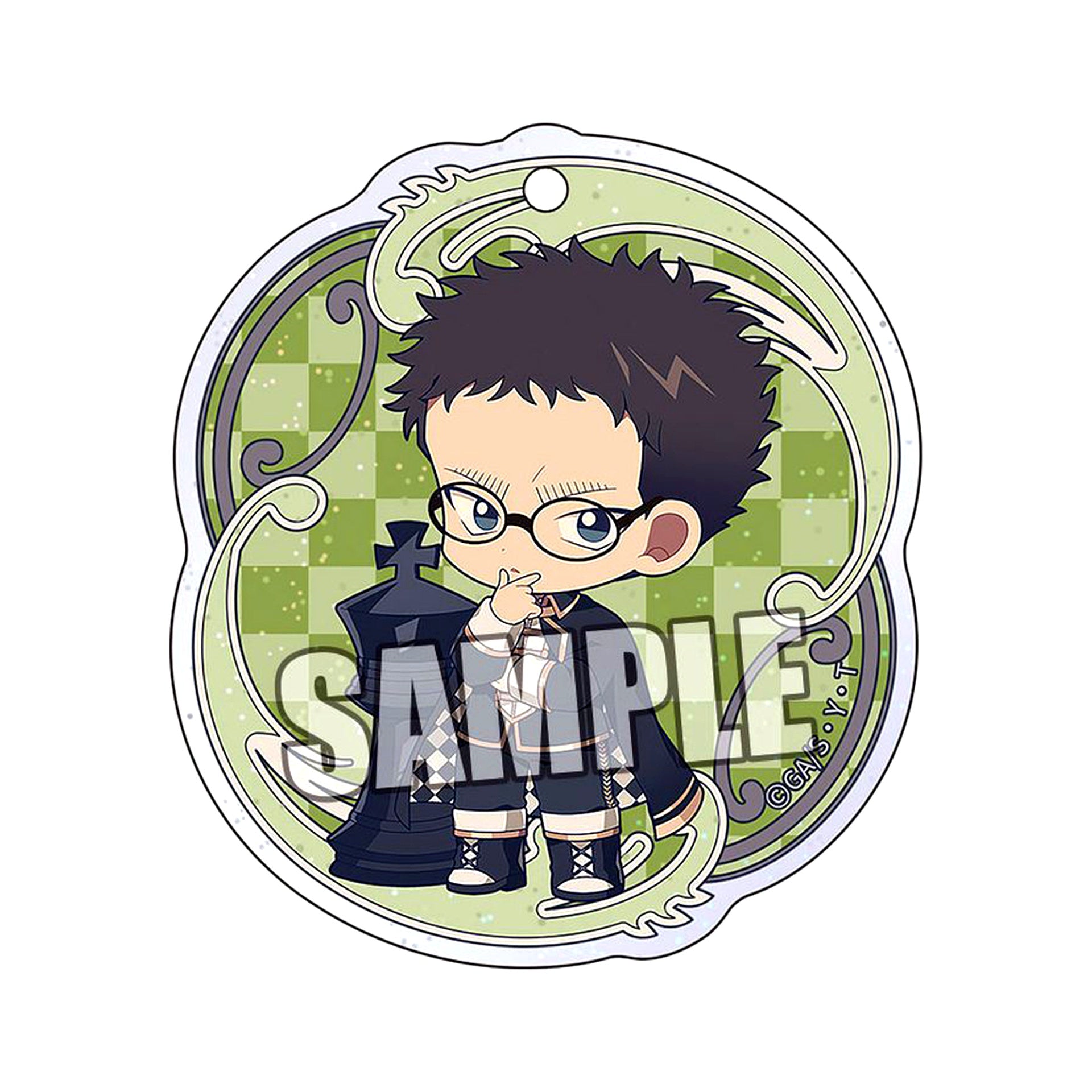 Yuya Kazami Detective Conan Trading Glitter Acrylic Keychain Chess Ver. [USED]