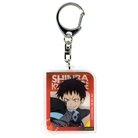 Fire Force Shinra Kusakabe Trading Acrylic Keychains AJ2025 Keychains [USED]