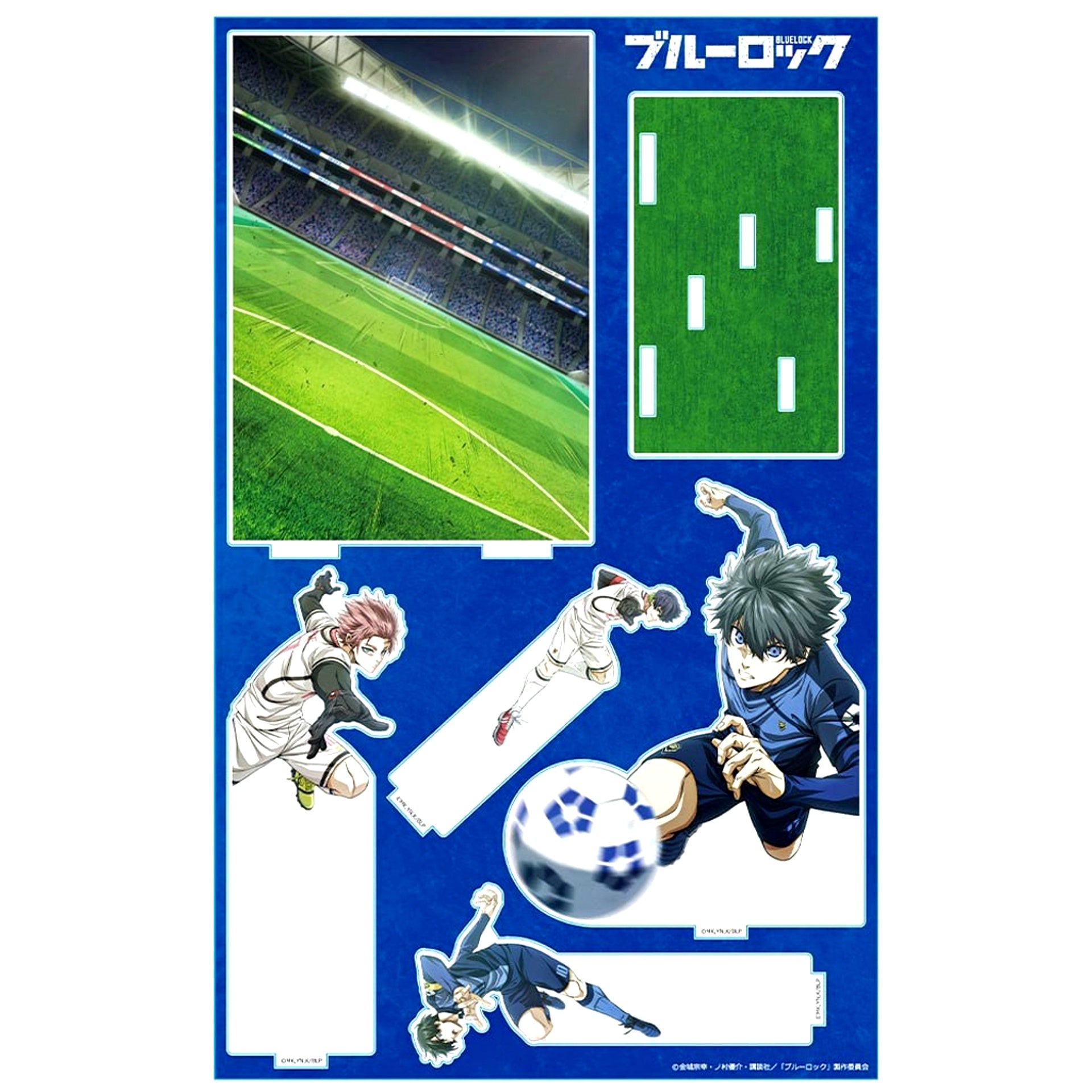 Isagi & Rin & Sae & Aiku Blue Lock Acrylic Diorama [USED]