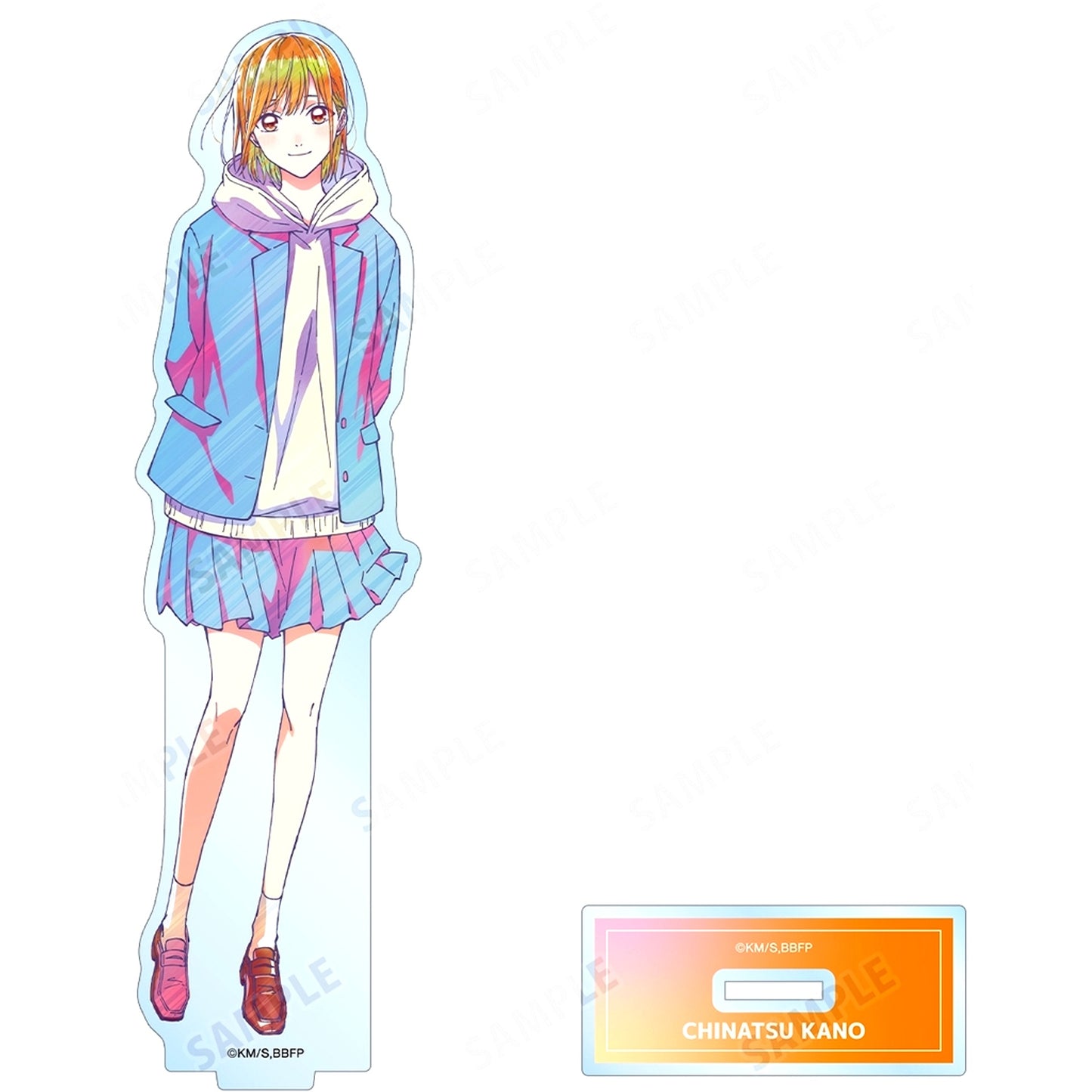 Chinatsu Kano Blue Box Ani-Art clear label Big Acrylic Stand [USED]