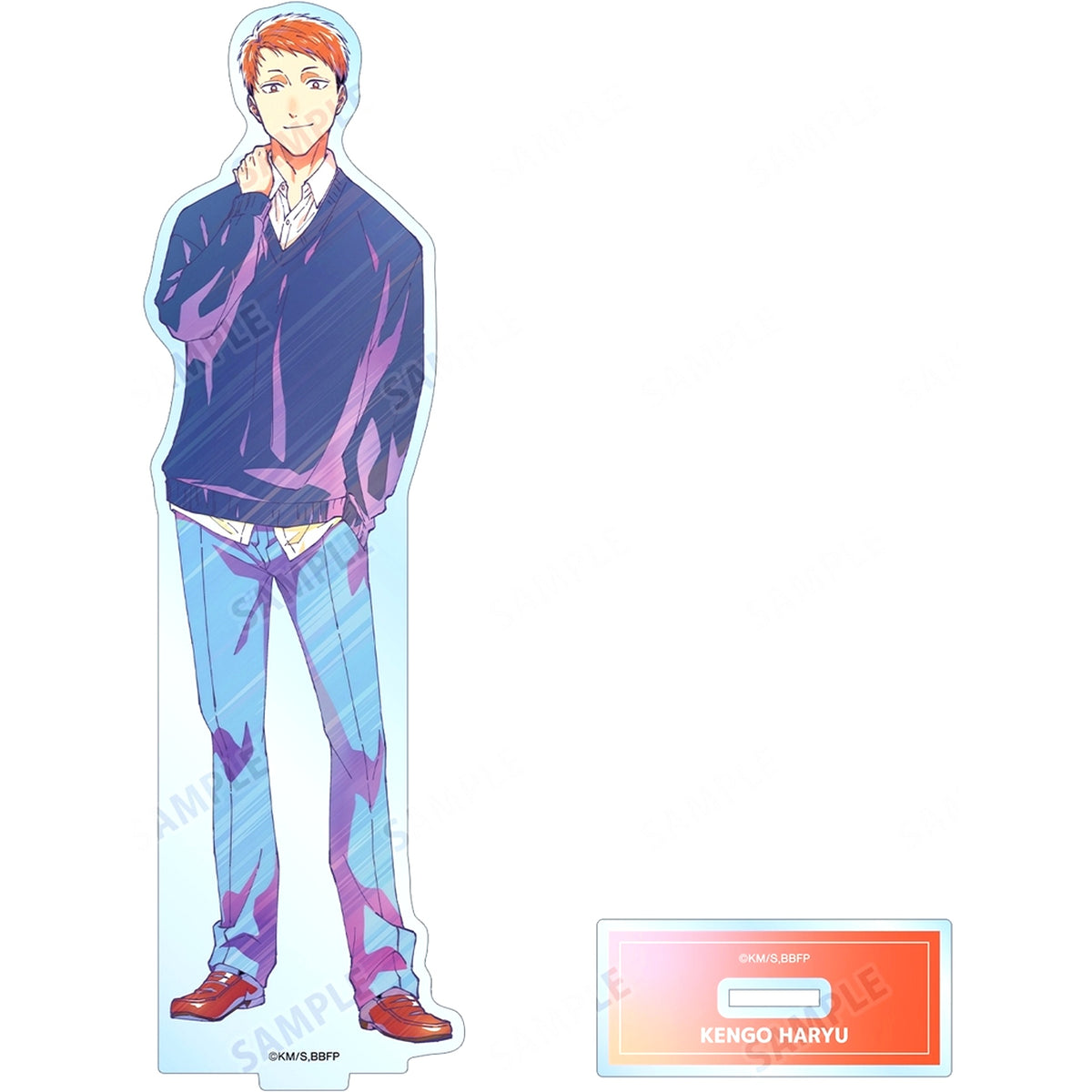 Kengo Haryu Blue Box Ani-Art clear label Big Acrylic Stand [USED]
