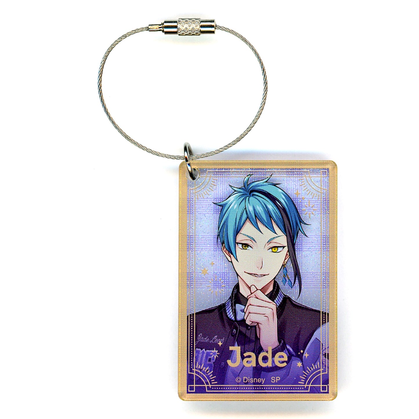 Jade Leech Disney Twisted Wonderland Glitter Acrylic Keychain 5th Anniversary Ver. 5th Anniversary animate ONLY SHOP [USED]
