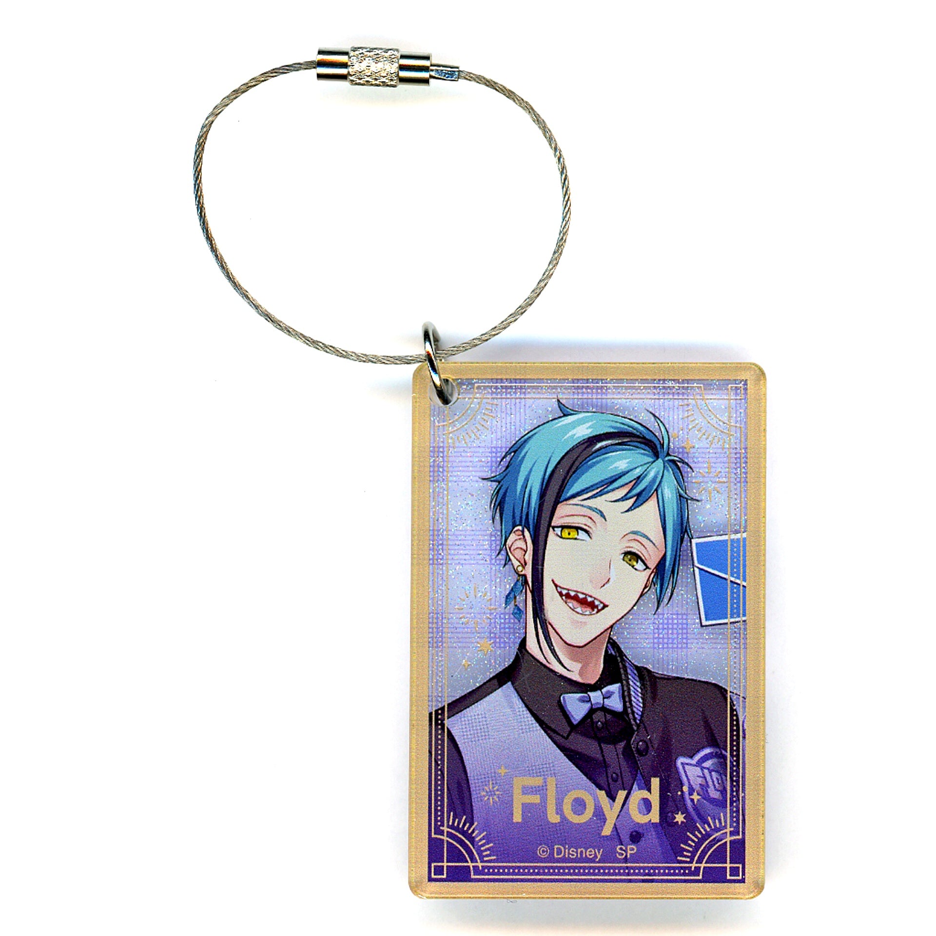 Floyd Leech Disney Twisted Wonderland Glitter Acrylic Keychain 5th Anniversary Ver. 5th Anniversary animate ONLY SHOP [USED]