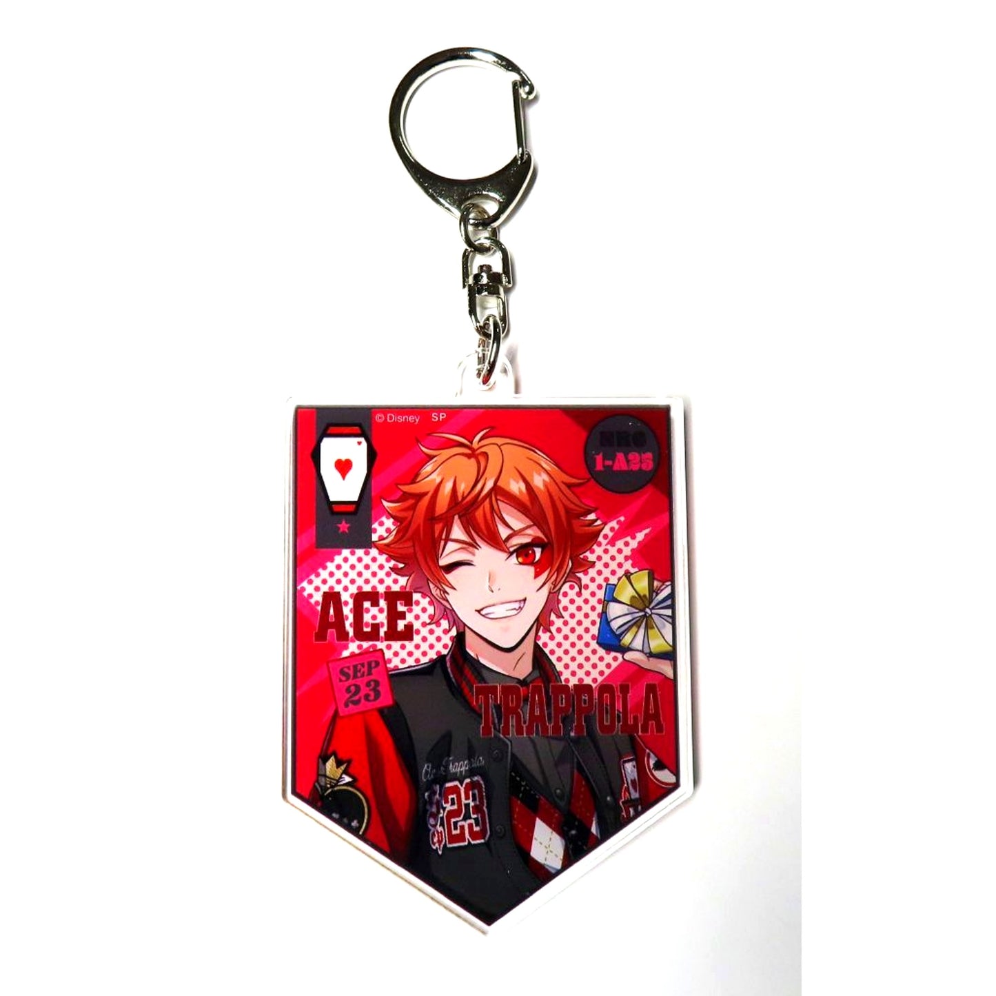 Ace Trappola Disney Twisted Wonderland Union Birthday Keychain 5th Anniversary animate ONLY SHOP [USED]